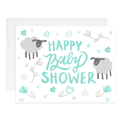 Ba Ba Happy Baby Shower Card