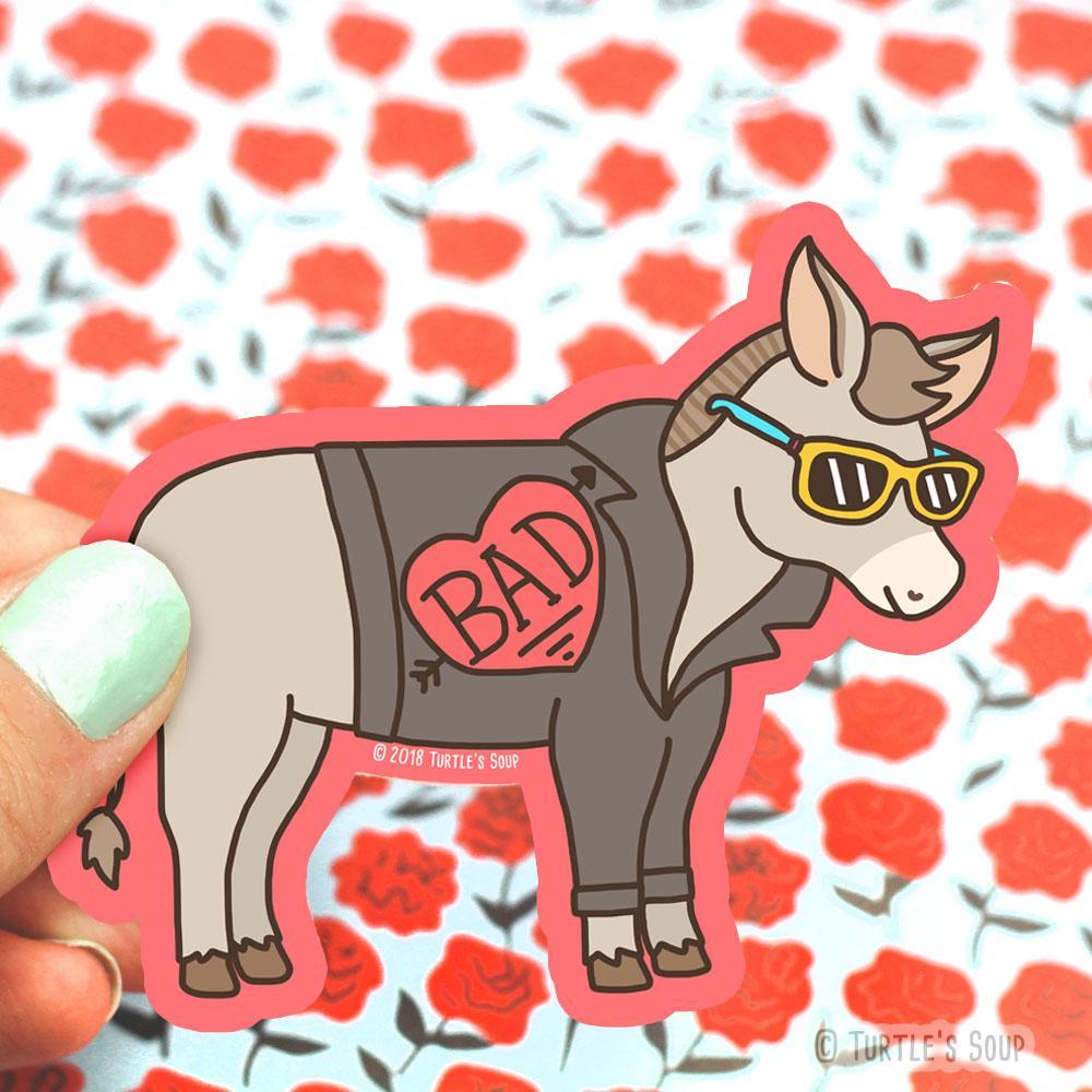 Bad Ass Donkey Vinyl Sticker