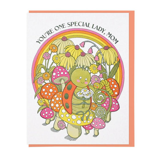 One Special Lady Bug Mom Card