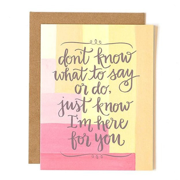 Here for You Sympathy Card