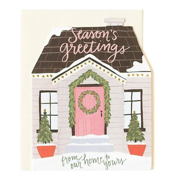Season's Greetings from Our Home Diecut Card