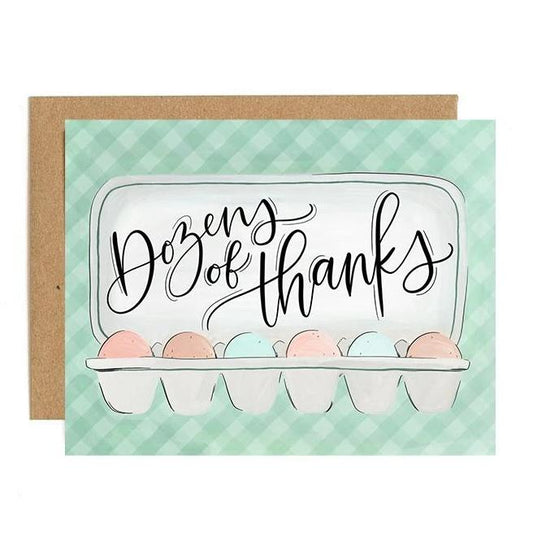 Dozens of Egg Thanks Card