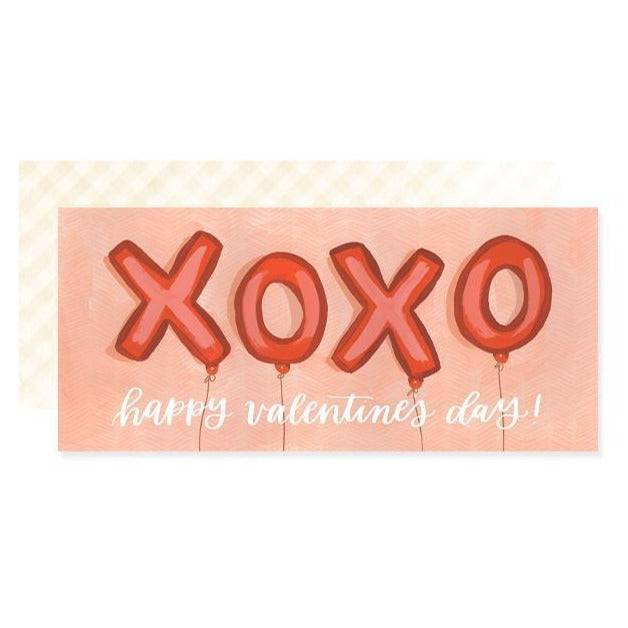 XOXO Balloons Valentine Card