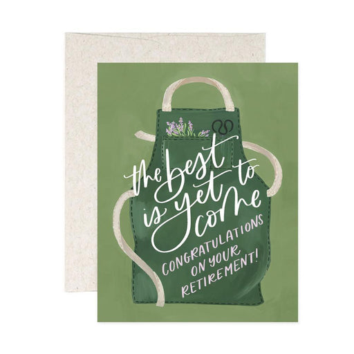 Retirement Apron Best is Yet to Come Card