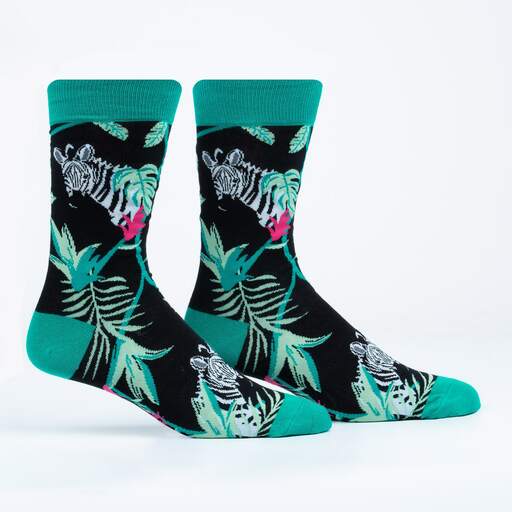 Don't Be Spotted Zebra Men's Crew Socks