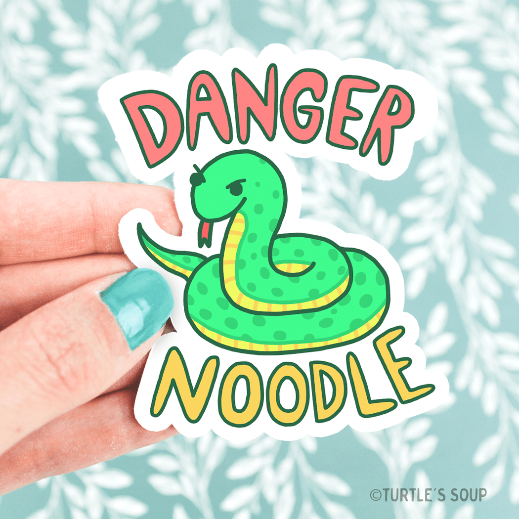 Danger Noodle Snake Vinyl Sticker