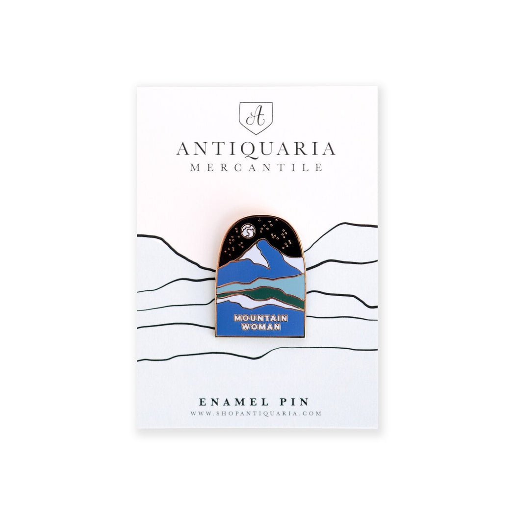 Mountain Woman Enamel Pin