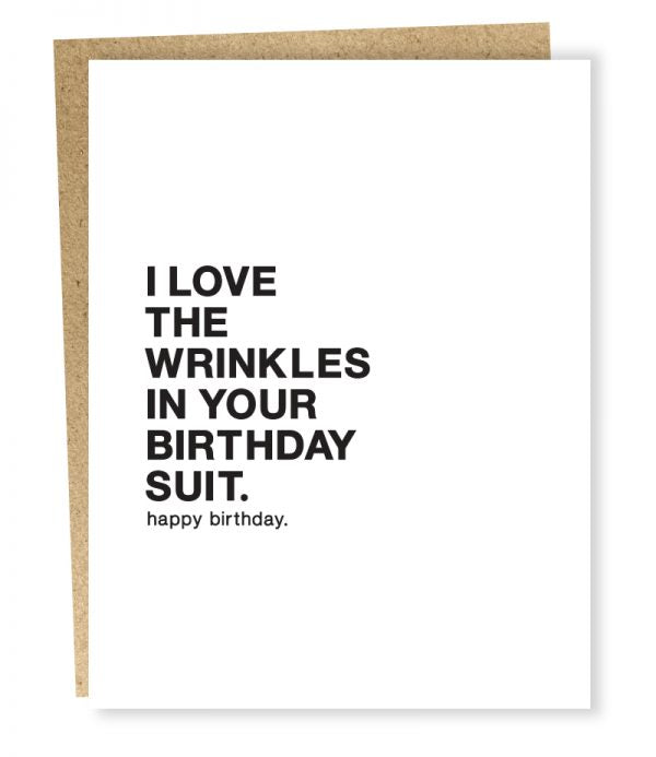 SP #001: Wrinkles in Birthday Suit Card