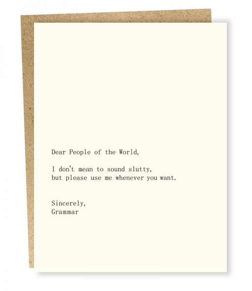 SP #259: People of the World Grammar Card