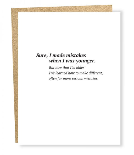 SP #5025: Serious Mistakes Card