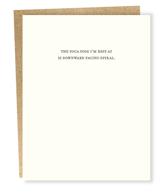 SP #806: Yoga Position Downward Card