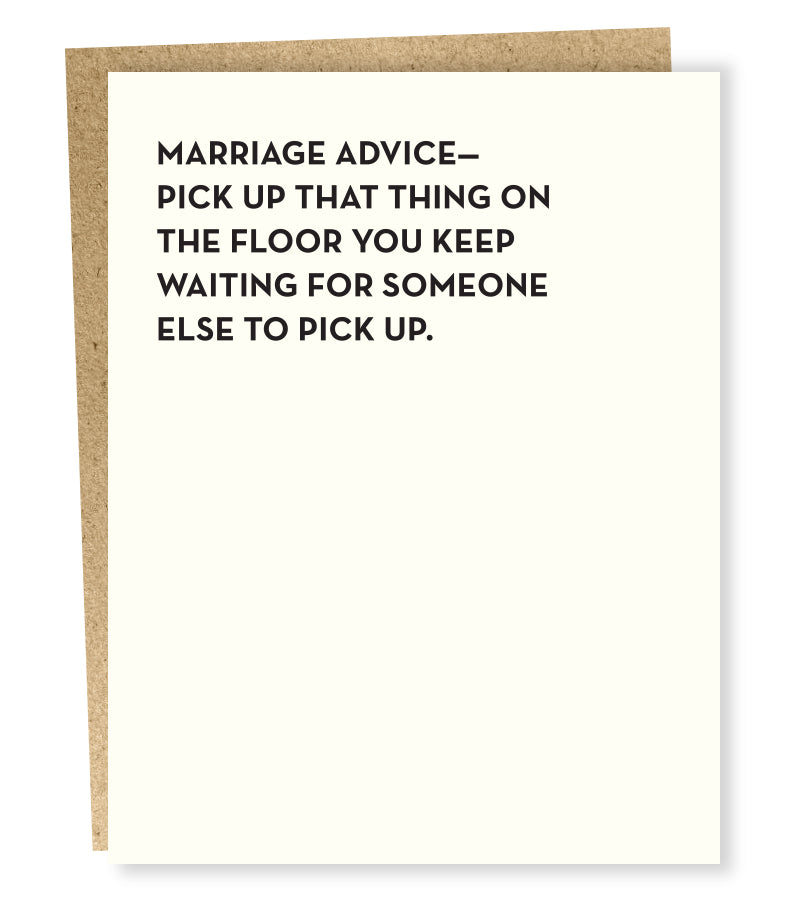 SP #901: Marriage Advice Pickup Card