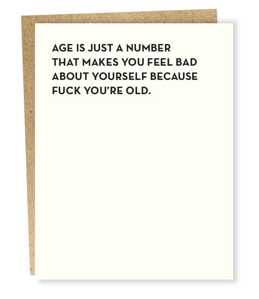 SP #903: Age is Number Old Birthday Card