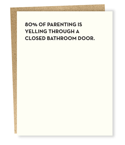 SP #916: Parenting Bathroom Door Card