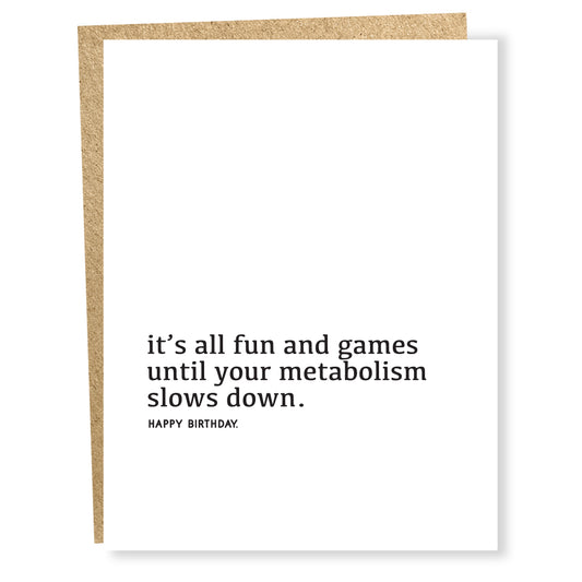 SP #958: Birthday Metabolism Fun Card
