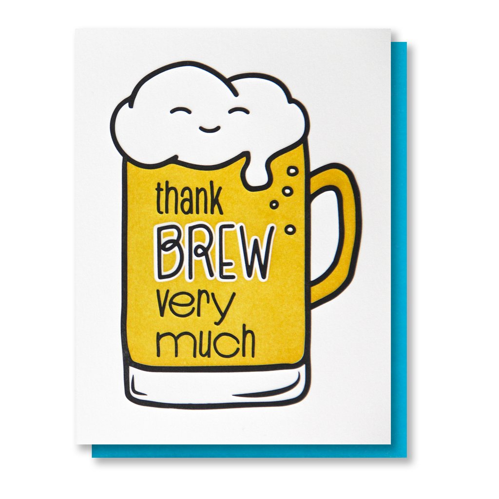 Thank Brew Very Much Beer Card