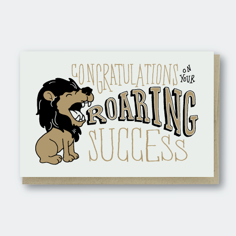 Roaring Success Congratulations Card