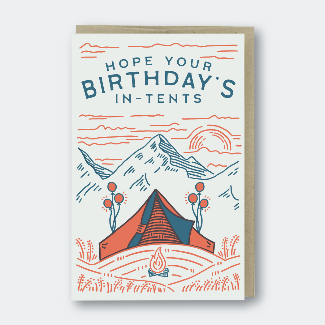 Hope Your Birthday In Tents Card