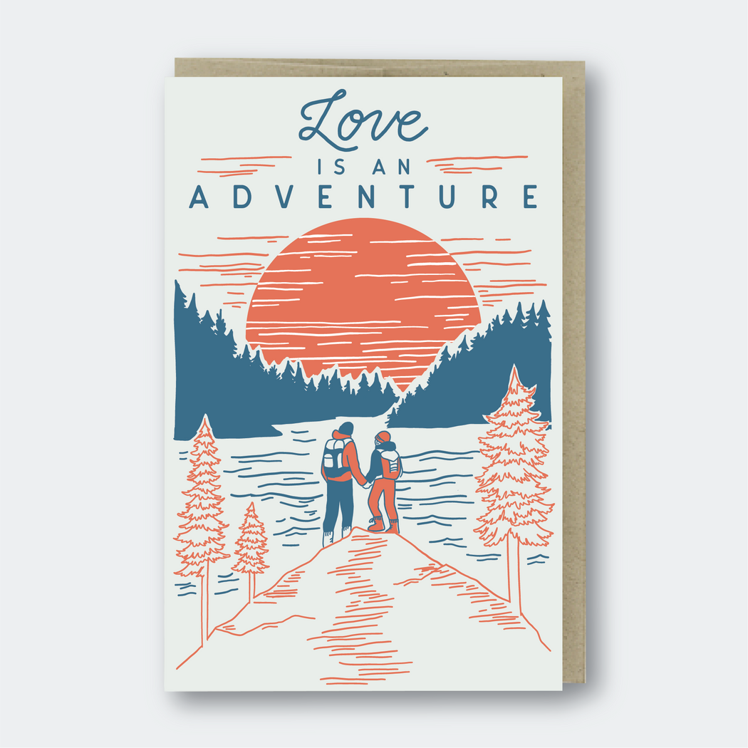 Love is an Adventure Hikers Card