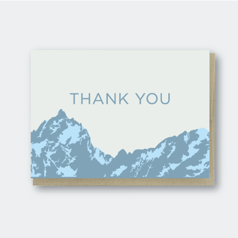 Blue Mountain Range Thank You Card