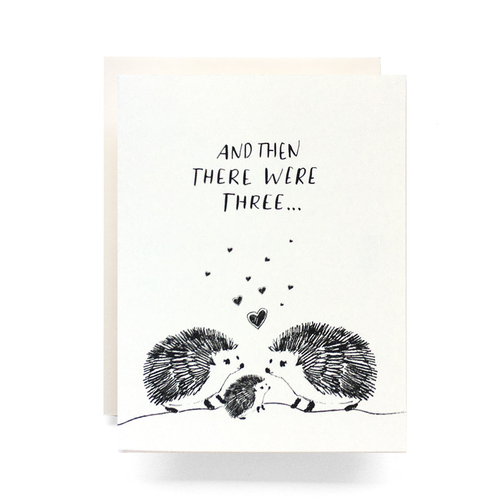 Baby Hedgehog Then There Were Three Card