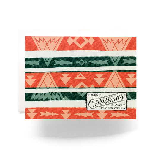 Camp Blanket Christmas Warm Winter Wishes Card