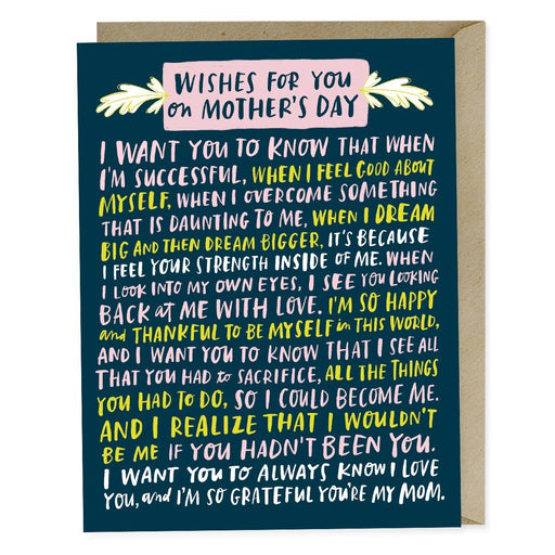 Wishes For You Mothers Day Card