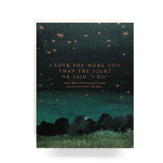 Night We Said "I Do" Card