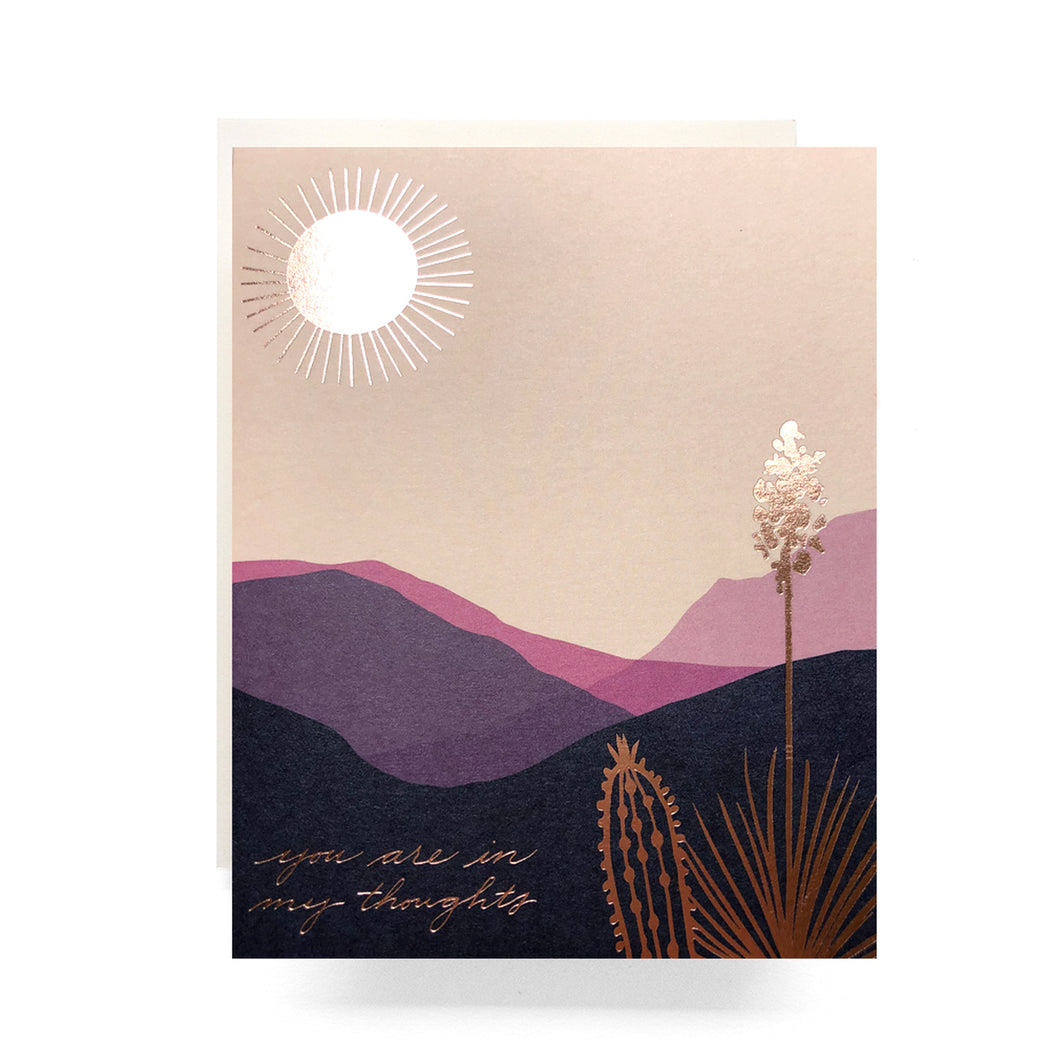 Desert You are in My Thoughts Card