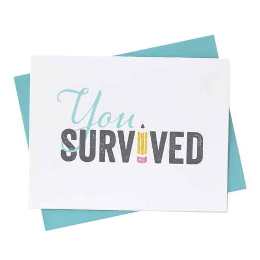 you survived! happy graduation grad gift card