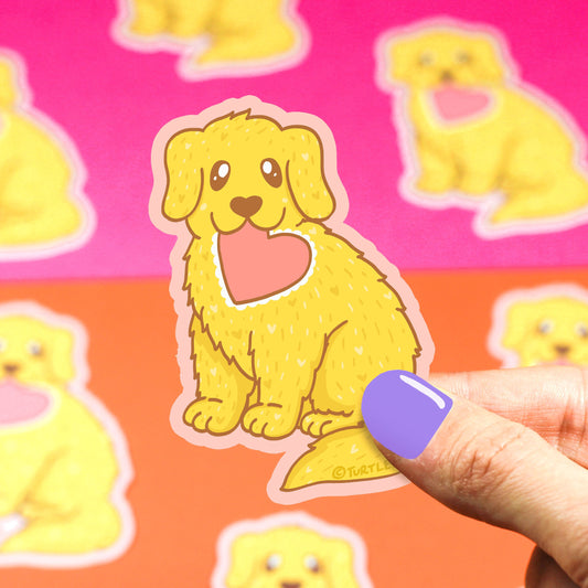 Golden Retriever Dog Vinyl Sticker
