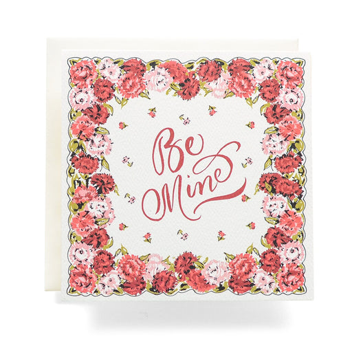 Be Mine Handkerchief Valentine's Card