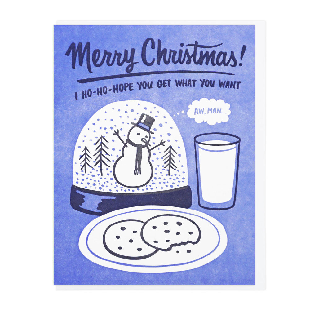 Merry Christmas Snowglobe Card