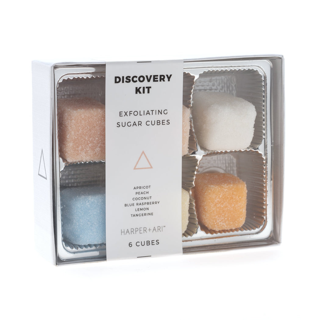 Exfoliating Sugar Cubes - Mini Box of 6 - Discovery Kit