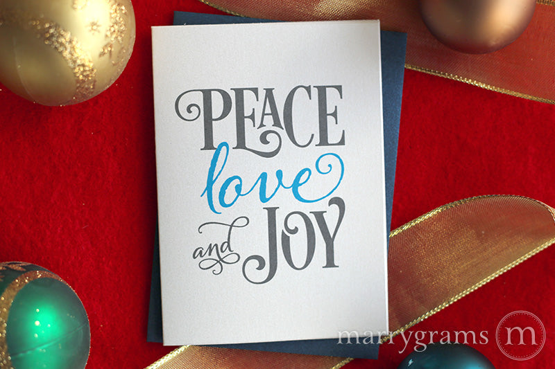 Peace, Love and Joy Holiday Card