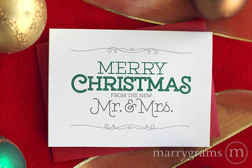 Merry Christmas from the New Mr. & Mrs. Card