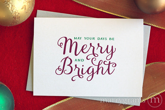 Merry & Bright Holiday Card