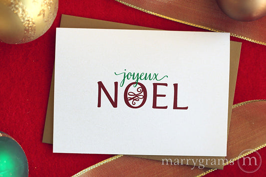 Joyeux Noel Card Christmas Card