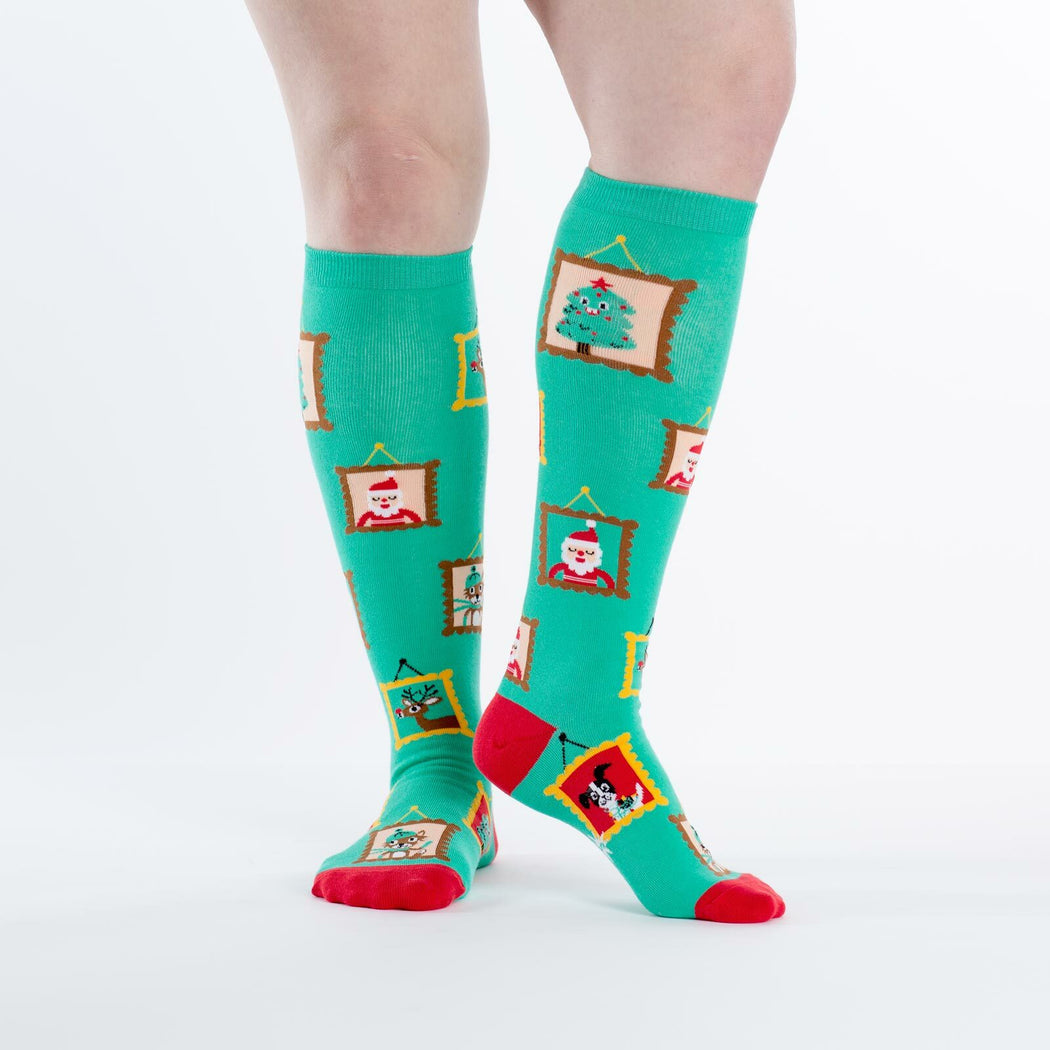 Holiday Photos Women Knee High Socks