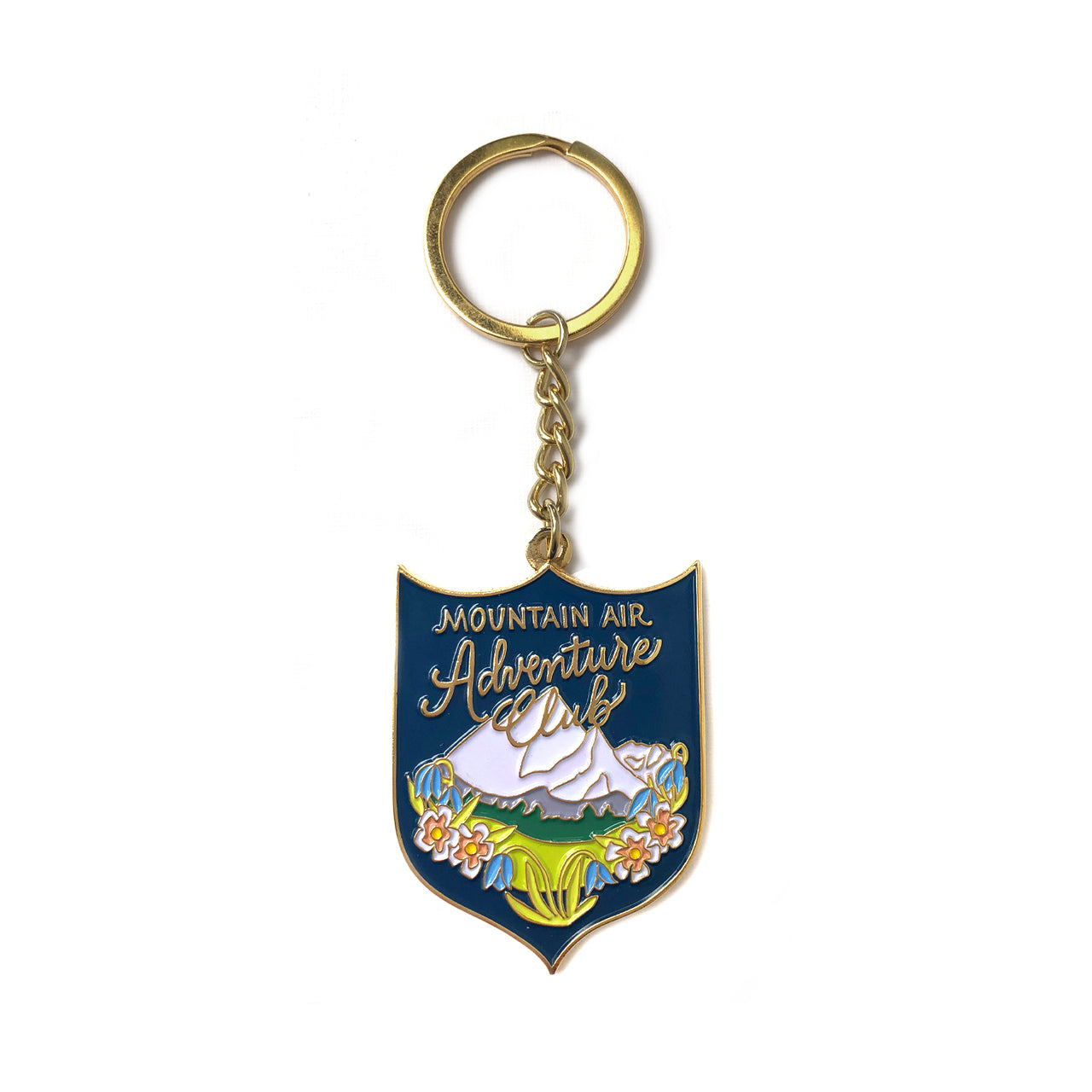 Mountain Adventure Club Enamel Keychain