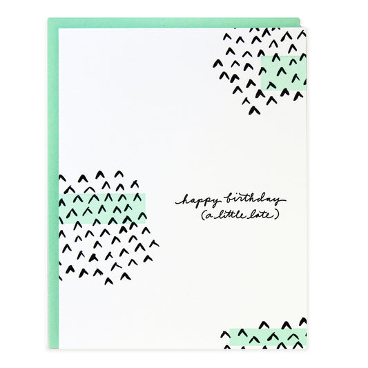 Little Late Birthday Arrows Card
