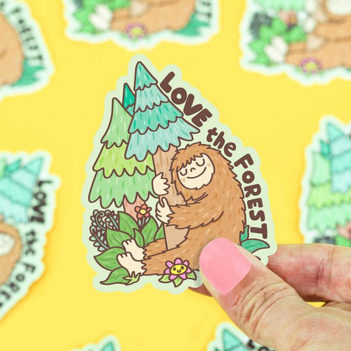 Bigfoot Love the Forest Vinyl Sticker