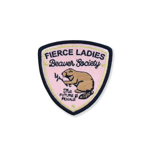 Fierce Ladies Beaver Society Embroidered Patch