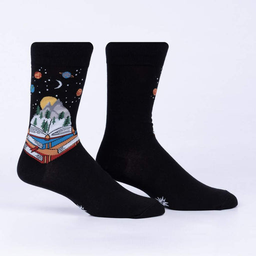 Take a Look Its in a Book Men's Crew Socks