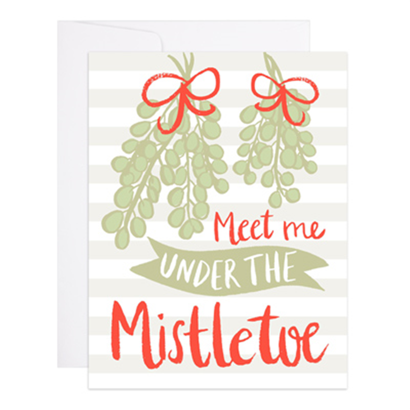 Meet Me Under Mistletoe Card