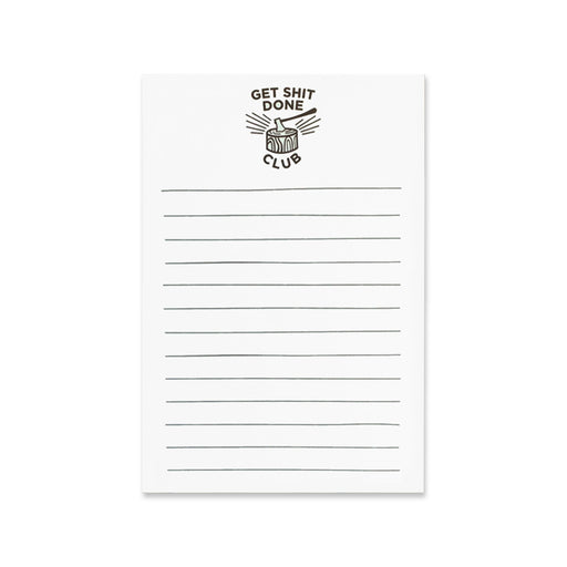 Get Shit Done Club Notepad