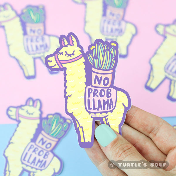 No Prob-Llama Vinyl Sticker