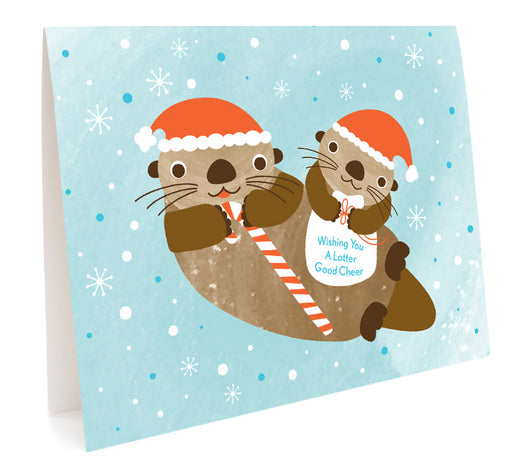 Lotter Good Cheer Otter Holiday Card