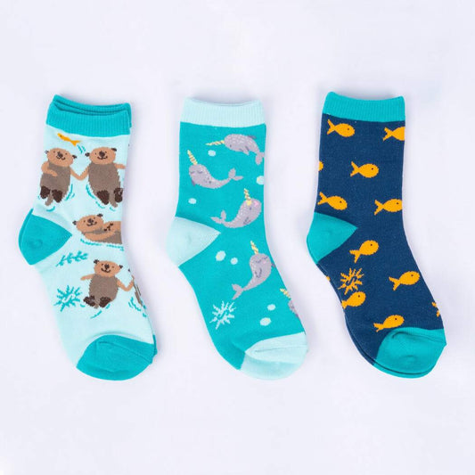 My Otter Half Junior's Crew Pack of Socks