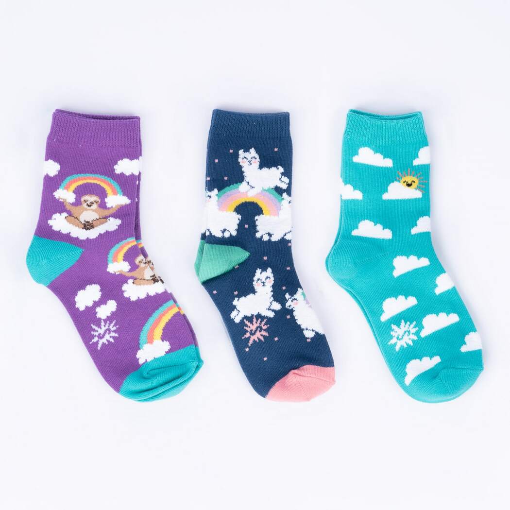 Sloth Dreams Youth Crew Pack of Socks